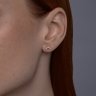 Серьги из серебра с бриллиантами (Арт.94-222-02127-1)