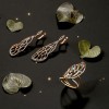Серьги из золота с бриллиантами и топазами «Крылья мечты» Myjewels (арт.MKER0405)
