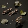 Серьги из золота с бриллиантом и топазом (Арт.mker0405_sr_dn_bt_pink)