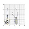 Серьги из серебра с горным хрусталем «Сияние Альп» Соколов (арт.9202)