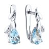 Серьги из серебра с топазами (Арт.92022845)