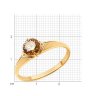 Кольцо из золочёного серебра с фианитом (Арт.93-110-01550-2)