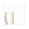 Серьги из золочёного серебра с фианитами (Арт.93021057)