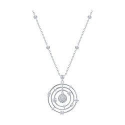 Колье из серебра с фианитами (Арт.94071363)