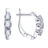 Серьги из серебра с фианитами (Арт.94-120-01216-1)