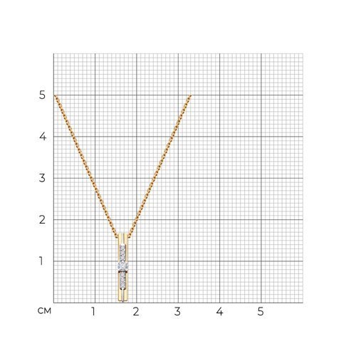 Колье из золота с фианитами (Арт.51-170-01994-1)