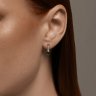 Серьги из золота с бриллиантами и изумрудами (Арт.51-220-02312-2)