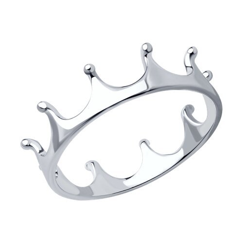 Кольцо-корона из серебра (Арт.94011445)