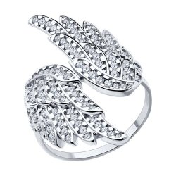Кольцо из серебра с фианитами (Арт.94013766)