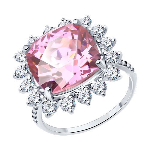 Кольцо из серебра с фианитами (Арт.94013866)