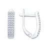 Серьги из серебра с фианитами (Арт.94021813)