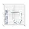 Серьги из серебра с фианитами (Арт.94021813)