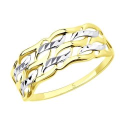 Кольцо из желтого золота (Арт.017310-2)