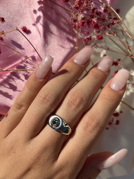 Кольцо Серебряные крылья (Арт.012022073e_kubcirkonii)