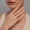 Кольцо из золота с фианитом «Сияние обещаний» Соколов (арт.018509-2)