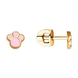 Серьги из золота с эмалью (Арт.029670)