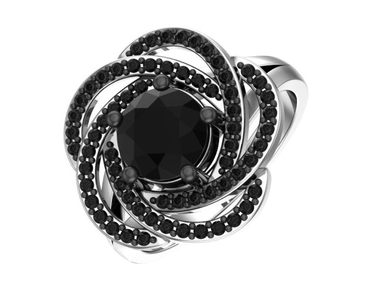 Кольцо из серебра с кварцем синт. Pokrovsky 1100771-04435