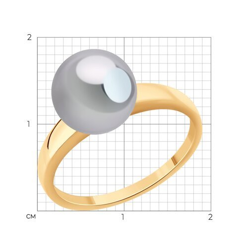 Кольцо SOKOLOV «Золотая нежность с жемчугом» (арт. 791270)