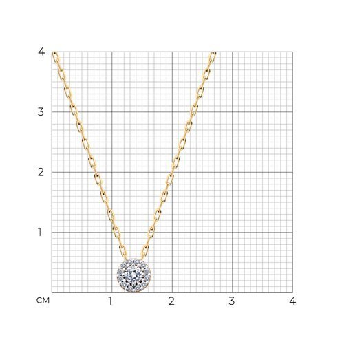 Колье из золота с фианитами (Арт.070537)