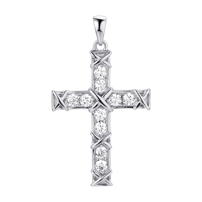 Кулон из серебра с фианитом (Арт.cz-p01272-x-w-x-x-w)