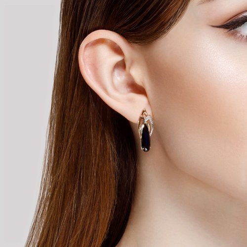 Серьги золотые пробы 585 (Арт.727154)