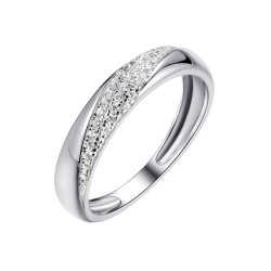 Кольцо из серебра с фианитом (Арт.cz-r01195-x-w-x-x-w)