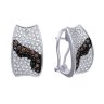 Серьги из белого золота с бриллиантом (Арт.9902dwe4t_yg)
