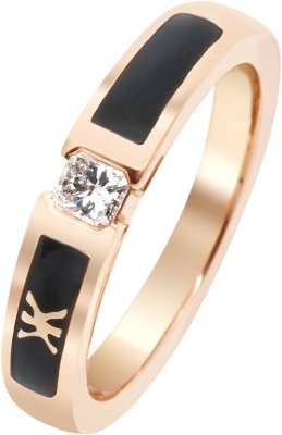 Кольцо из золота с бриллиантом и эмалью (Арт.dkl40tklnor_(0.16))