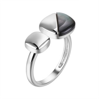 Кольцо серебряное с жемчугом «Gravity Balance» Fresh Jewelry (арт.03232)