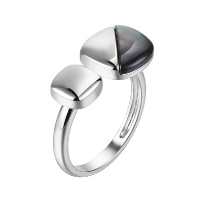 Кольцо серебряное с жемчугом «Gravity Balance» Fresh Jewelry (арт.03232)