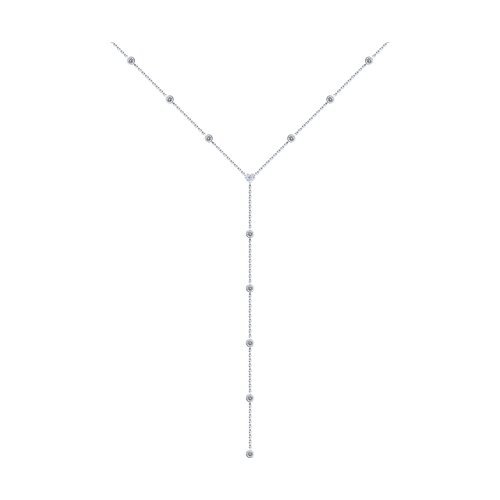 Колье из серебра с фианитами (Арт.94070670)