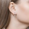 Серьги из белого золота с бриллиантами (Арт.1021341)