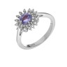 Кольцо с танзанитом и фианитами «Mystic Ocean» Fresh Jewelry (арт.SM-R01831-X-W-TN-X-W)