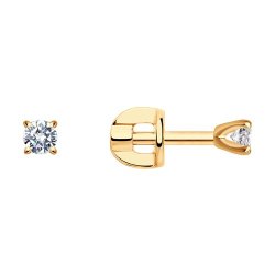 Серьги из золота с бриллиантами (Арт.1021815)