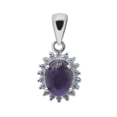 Подвеска Серебряные крылья (Арт.2312733628_ametist_kubcirkonii)