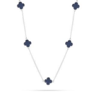 Ожерелье серебряное с керамикой «Lucky Clover» Fresh Jewelry (арт.TC-N00748)
