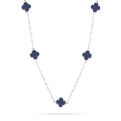 Ожерелье из серебра с керамикой (Арт.tc-n00748-vl-w-x-x-x)