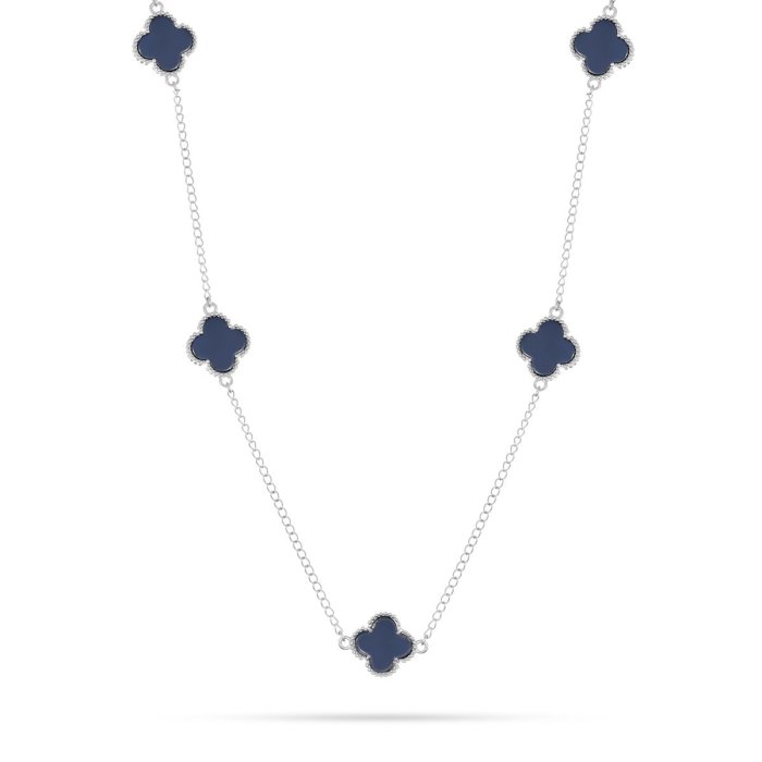 Ожерелье из серебра с керамикой (Арт.tc-n00748-vl-w-x-x-x)