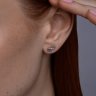Серьги из серебра с бриллиантами (Арт.94-222-02131-1)