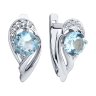 Серьги из серебра с топазами и фианитами (Арт.94-320-00184-1)