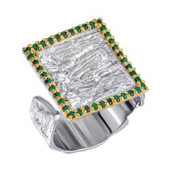 Серебряное кольцо BEAVERS с цирконом 1896crz