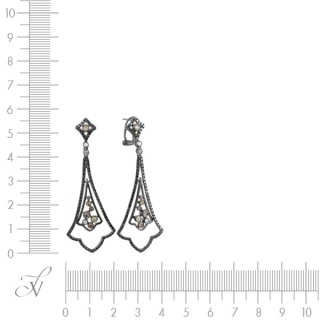 Серьги золото с бриллиантами «Ночная Феерия» MIUZ (арт.ME31841)