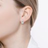 Серьги из серебра с топазами и фианитами (Арт.92021111)