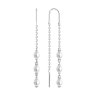 Серьги из серебра с жемчугом (Арт.92022540)
