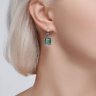 Серьги из серебра с ситаллами (Арт.92022846)