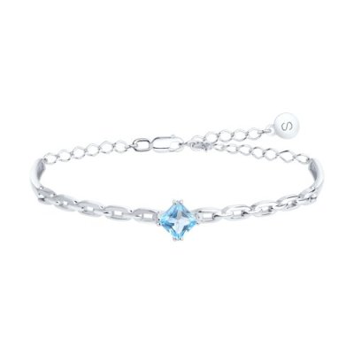 Браслет из серебра с топазом (Арт.92050132)