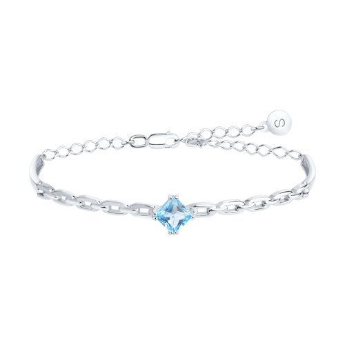 Браслет из серебра с топазом (Арт.92050132)