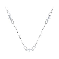 Колье из серебра с фианитами (Арт.94071364)