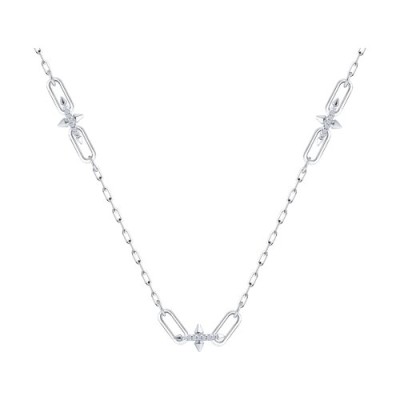 Колье из серебра с фианитами «Городские звезды» Соколов (арт.9407)