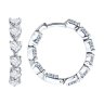 Серьги из серебра с фианитами (Арт.94026438)